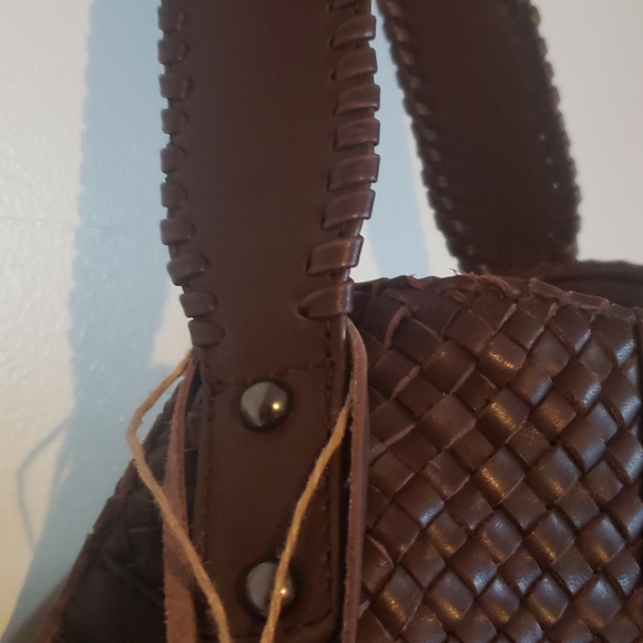 Genuine Brown  Leather Hobo Bag - Picture 6 of 13